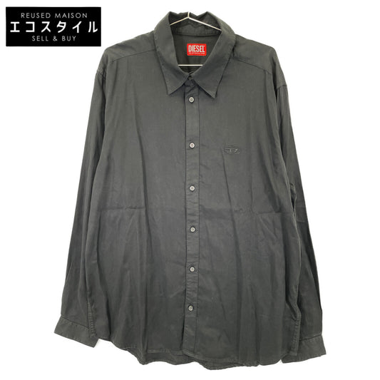 DIESEL ディーゼル A14415 ブラック S-SIMPLY-C SHIRT トップス 50