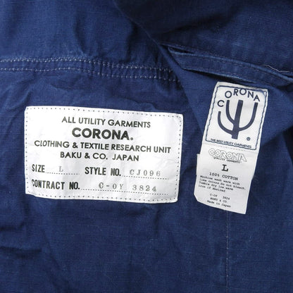 CORONA コロナ CORONA コロナ インディゴ ジャングルファティーグ ジャケット メンズ ブルー L ジャケット L