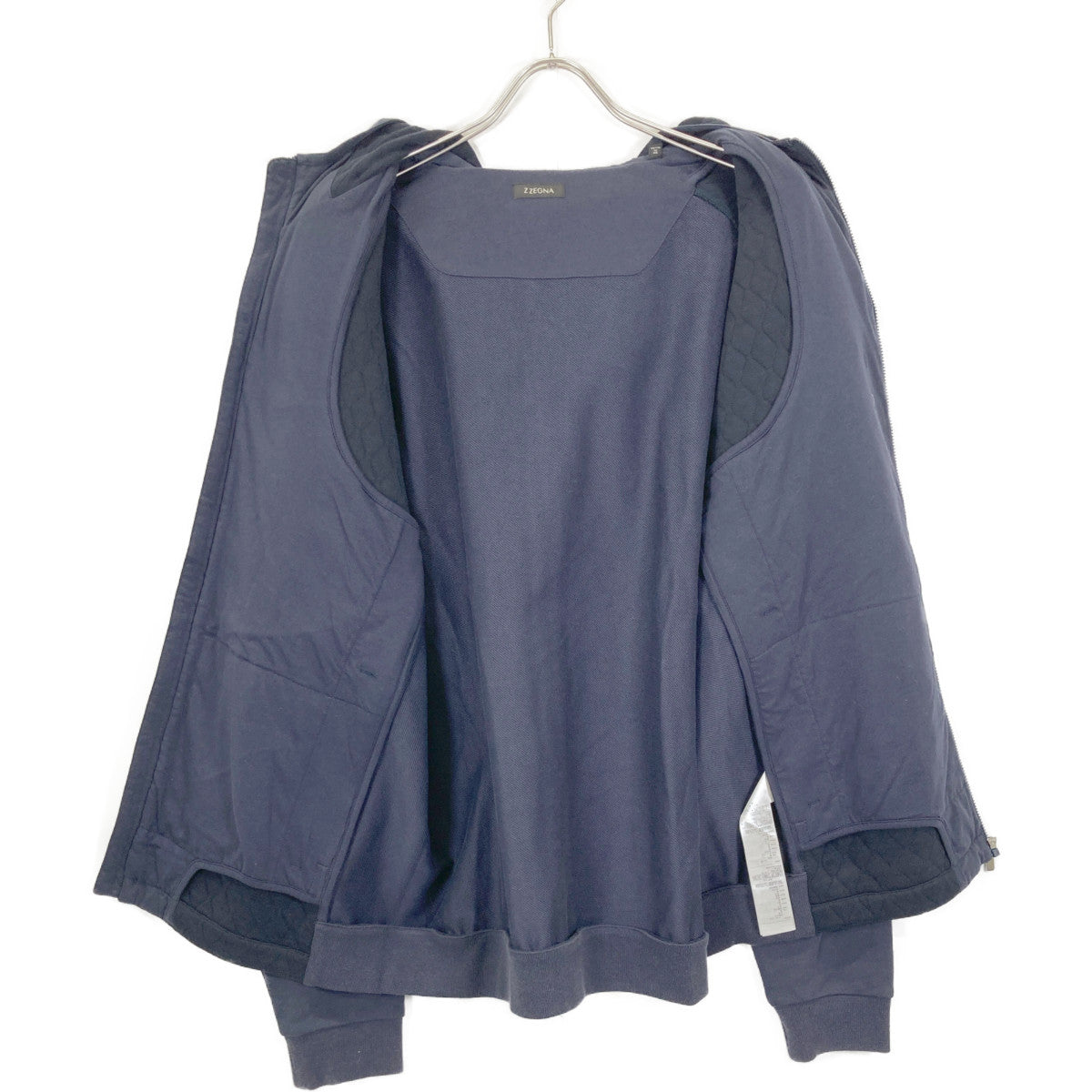 Z Zegna ジーゼニア ネイビーキルティングパーカ トップス 3XL