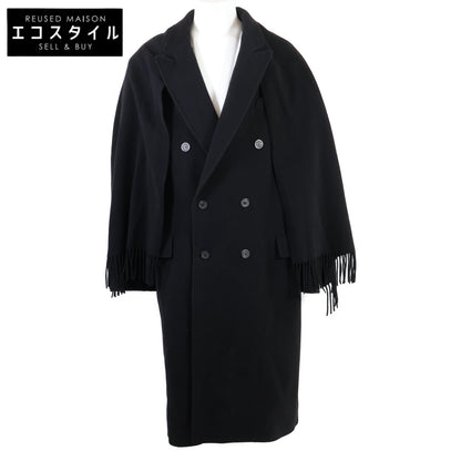 BALENCIAGA バレンシアガ 【国内正規/22年製】675423 Scarf Embellished Long Coat スカーフ エンベリッシュメント ロング コート 2