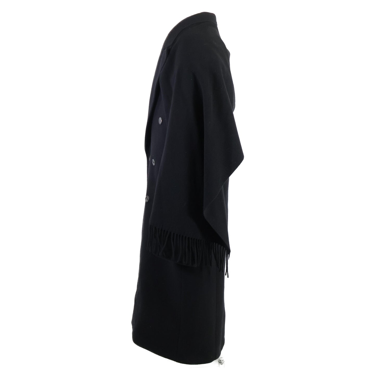 BALENCIAGA バレンシアガ 【国内正規/22年製】675423 Scarf Embellished Long Coat スカーフ エンベリッシュメント ロング コート 2