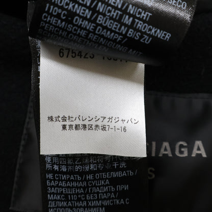 BALENCIAGA バレンシアガ 【国内正規/22年製】675423 Scarf Embellished Long Coat スカーフ エンベリッシュメント ロング コート 2