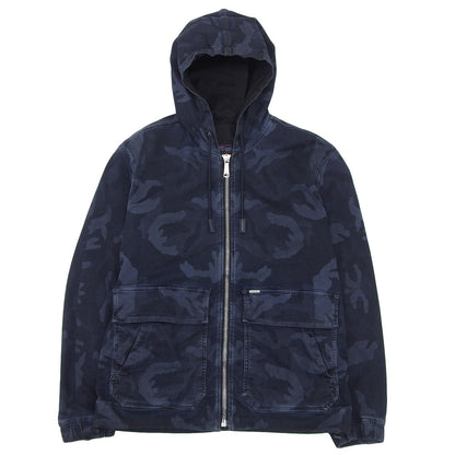 DIESEL ディーゼル J-DAN カモフラ柄 ジップパーカー ジャケット メンズ ネイビー M ジャケット M