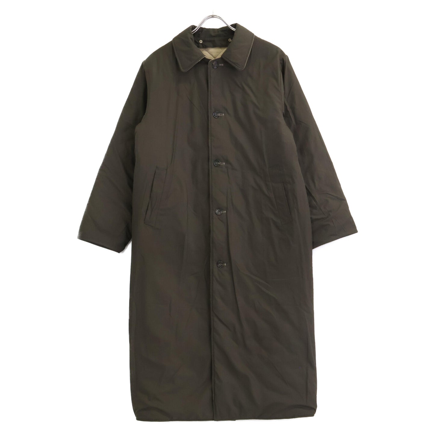 Steven Alan スティーブンアラン カーキ リバーシブル キルト ロングコート コート M