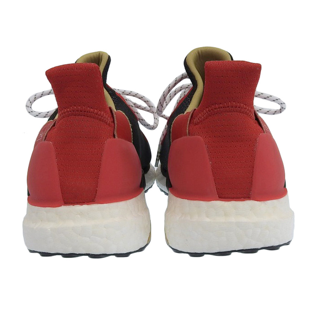 adidas アディダス 新品同様 × Pharrell Williams SOLAR HU GLIDE M CNY スニーカー シューズ メンズ レッド 27cm EE8701 シューズ 9(US)