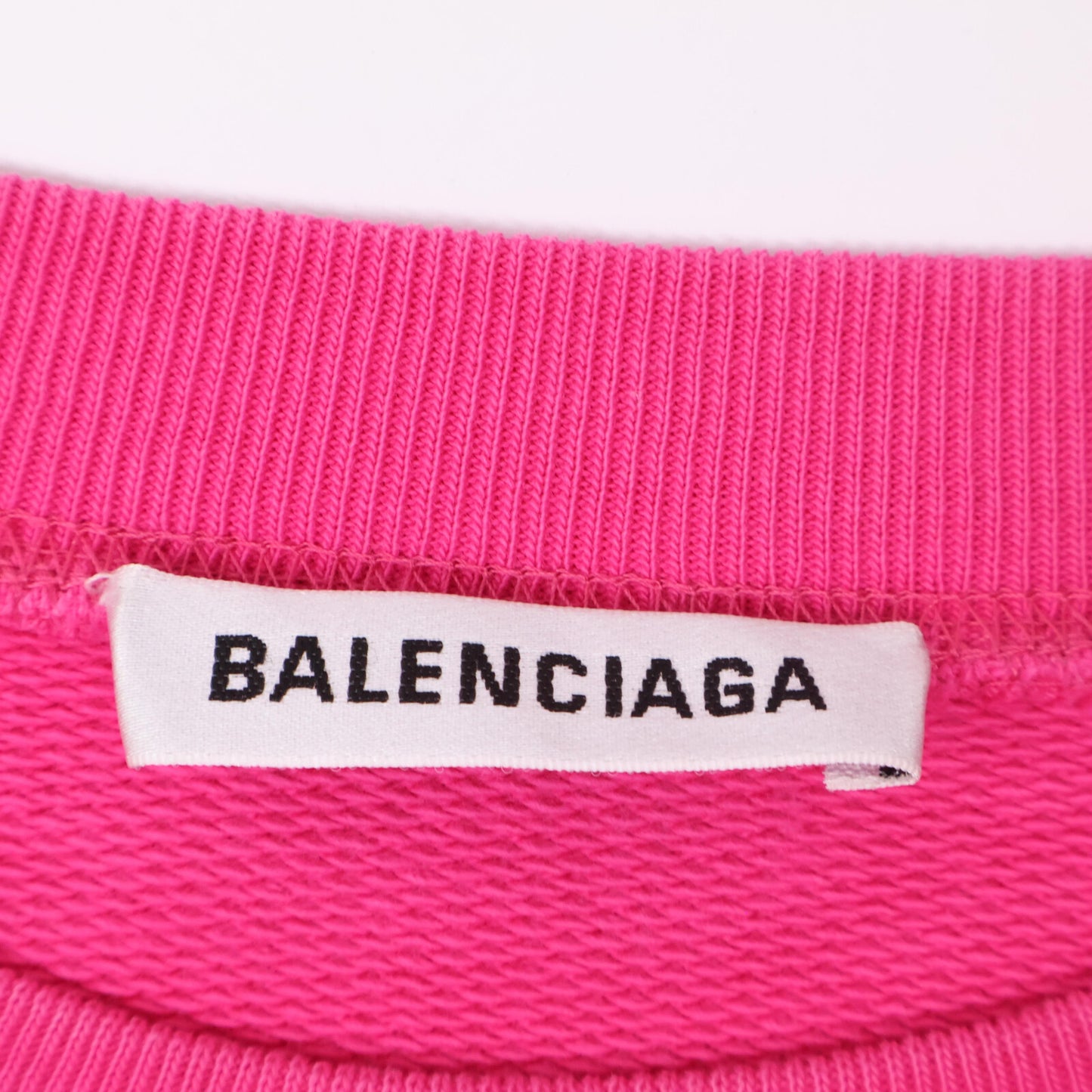 BALENCIAGA バレンシアガ 578132 ﾋﾟﾝｸ ﾊﾞｯｸﾛｺﾞ スウェット トップス S