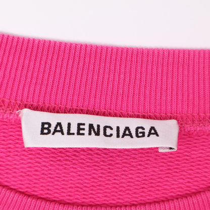 BALENCIAGA バレンシアガ 578132 ﾋﾟﾝｸ ﾊﾞｯｸﾛｺﾞ スウェット トップス S