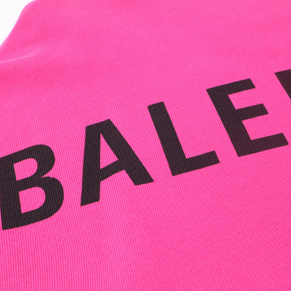 BALENCIAGA バレンシアガ 578132 ﾋﾟﾝｸ ﾊﾞｯｸﾛｺﾞ スウェット トップス S