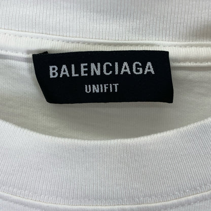 BALENCIAGA バレンシアガ 21年 651795 ﾎﾜｲﾄ ﾛｺﾞ 半袖 ﾋﾞｯｸｼﾙｴｯﾄ Tｼｬﾂ トップス S