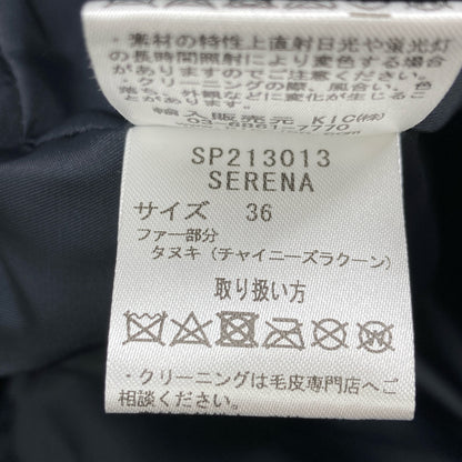 SPOOM スプーム SP213013 セレナ ラクーンファー カモフラ ダウンジャケット ジャケット 36