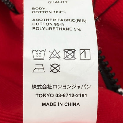 SY32 by SWEET YEARS エスワイサーティトゥーバイスウィートイヤーズ 12506 レッド バック ボックスロゴ ジップ フーディ トップス M