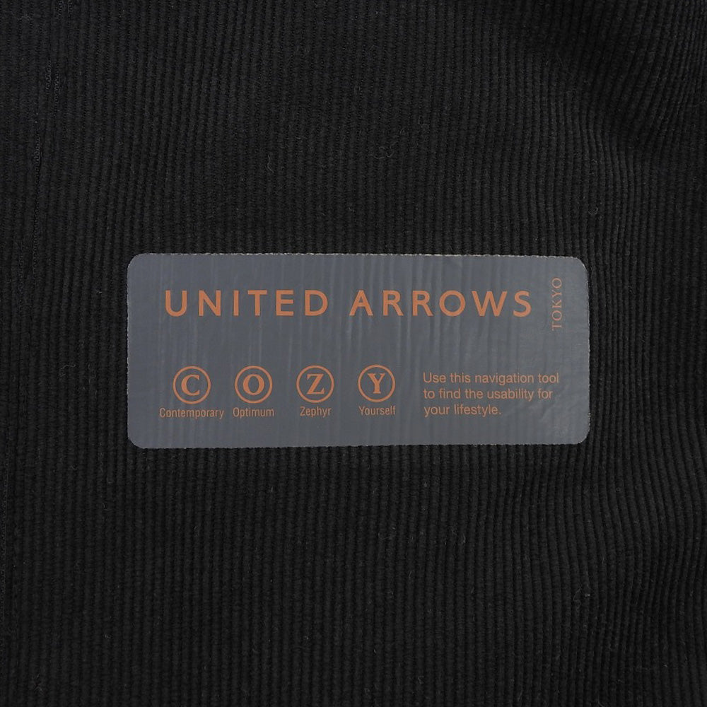 UNITED ARROWS ユナイテッドアローズ 美品 コーデュロイ ジャケット メンズ 黒 ブラック M 1121-110-2861 ジャケット M