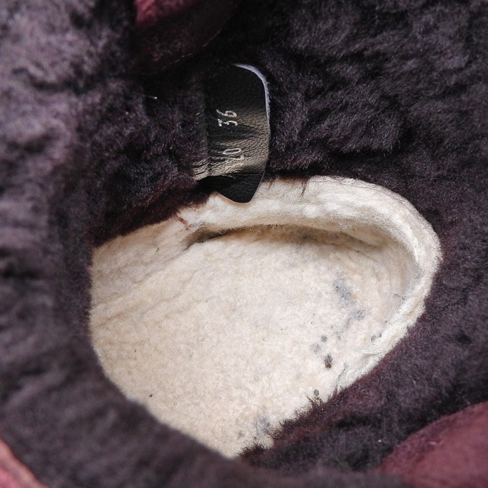 CHANEL シャネル キルティング ココマーク ブーツ シューズ レディース ボルドー 36 G29320 シューズ 36