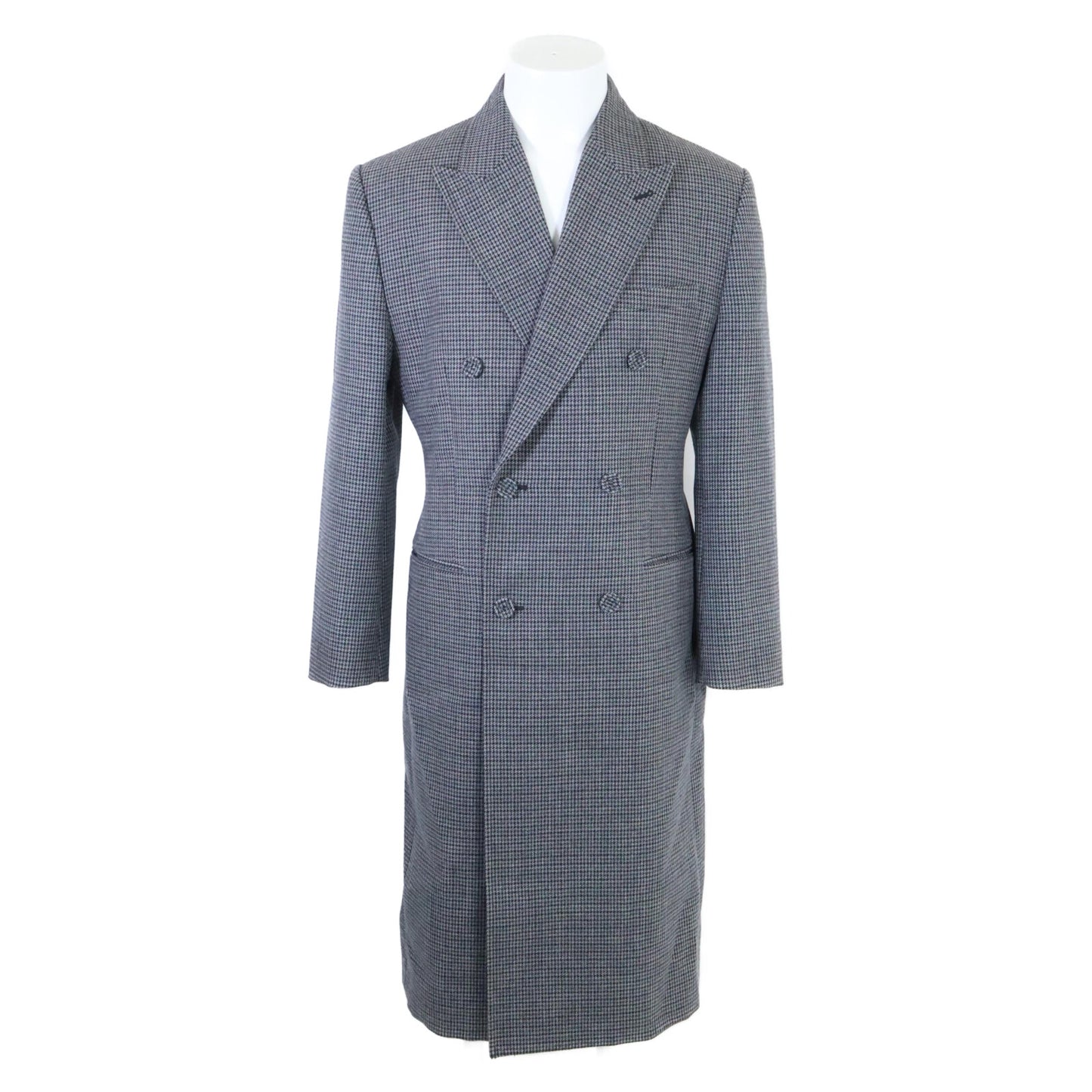 Dior HOMME ディオールオム 【美品/国内正規/23AW】313C380A5708 マイクロハウンドトゥース チェスター コート 50