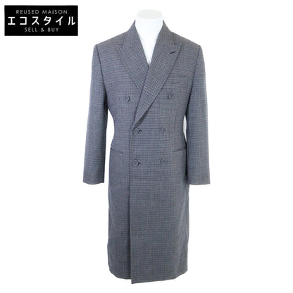 Dior HOMME ディオールオム 【美品/国内正規/23AW】313C380A5708 マイクロハウンドトゥース チェスター コート 50