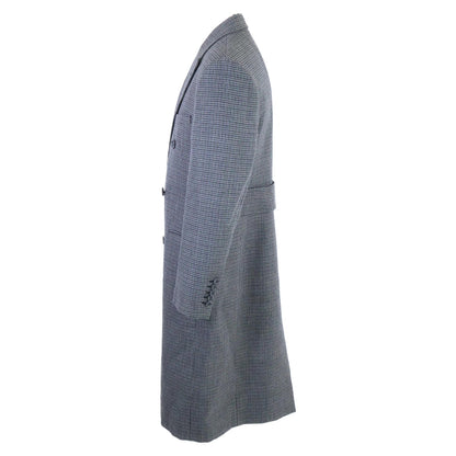 Dior HOMME ディオールオム 【美品/国内正規/23AW】313C380A5708 マイクロハウンドトゥース チェスター コート 50