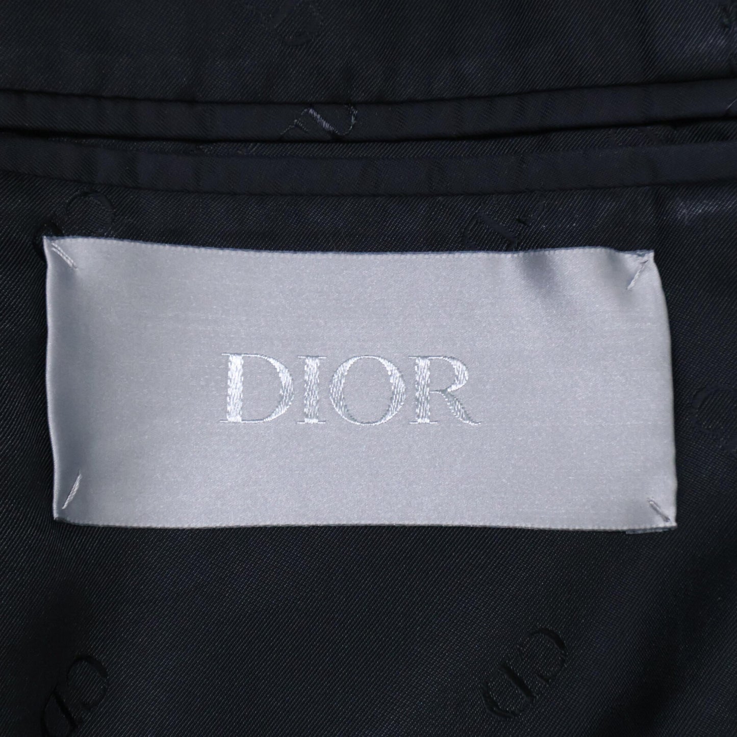 Dior HOMME ディオールオム 【美品/国内正規/23AW】313C380A5708 マイクロハウンドトゥース チェスター コート 50