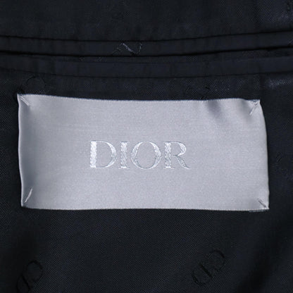 Dior HOMME ディオールオム 【美品/国内正規/23AW】313C380A5708 マイクロハウンドトゥース チェスター コート 50