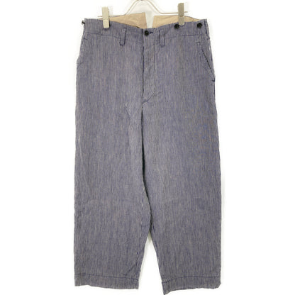 tokiho yoshida ヨシダ トキホ ネイビー リネン ストライプ トラウザー パンツ ボトムス 2