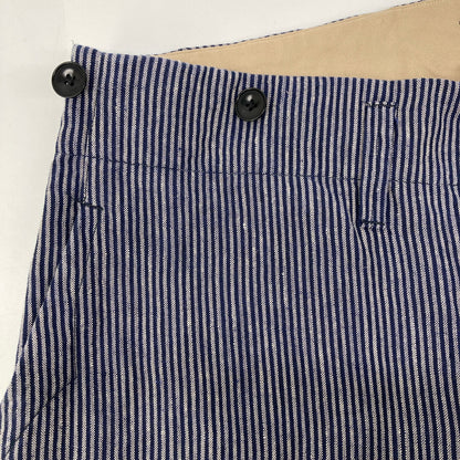 tokiho yoshida ヨシダ トキホ ネイビー リネン ストライプ トラウザー パンツ ボトムス 2