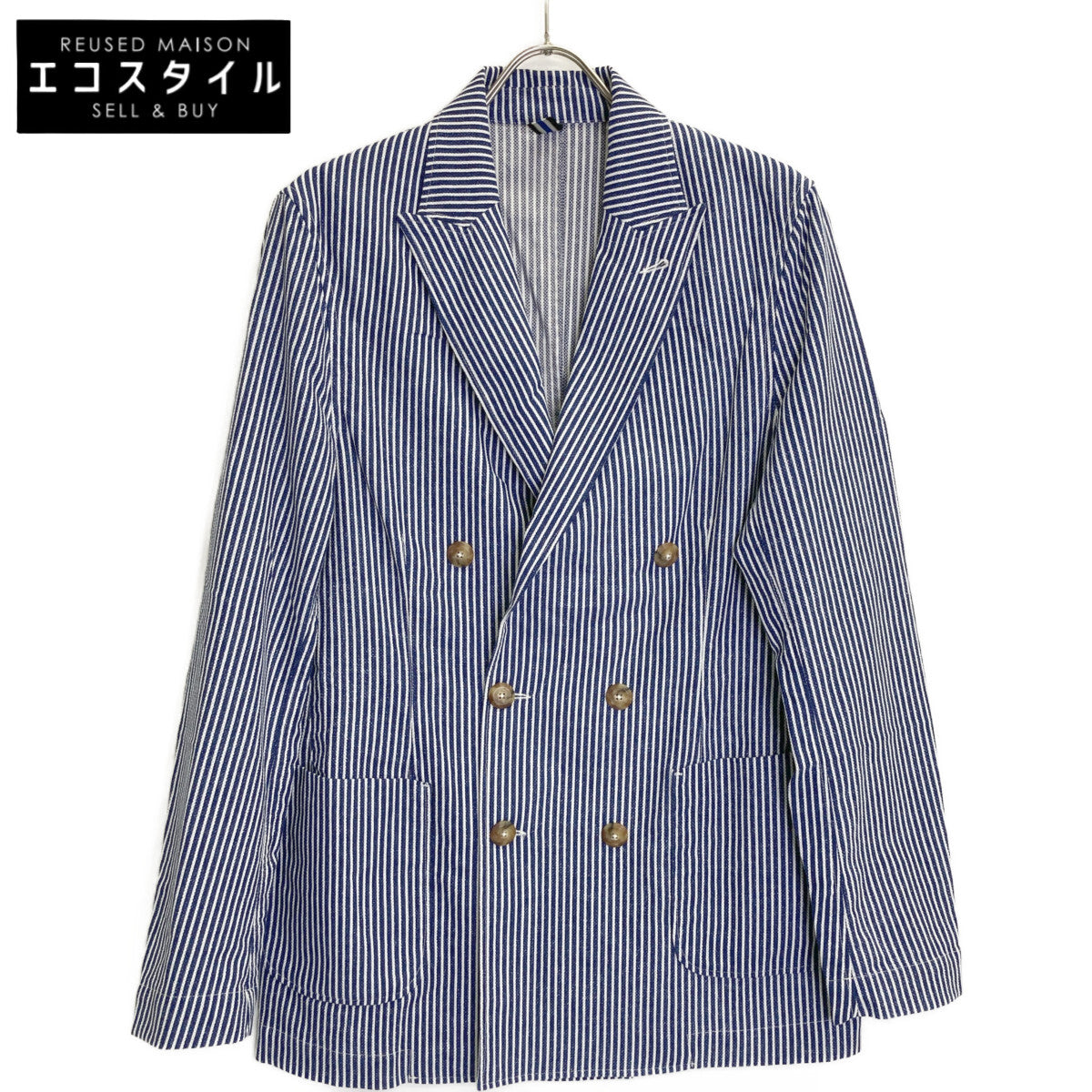 BAGUTTA バグッタ GIAN ﾋｯｺﾘｰ ﾀﾞﾌﾞﾙﾌﾞﾚｽﾄ ｼﾞｬｹｯﾄ ジャケット 48