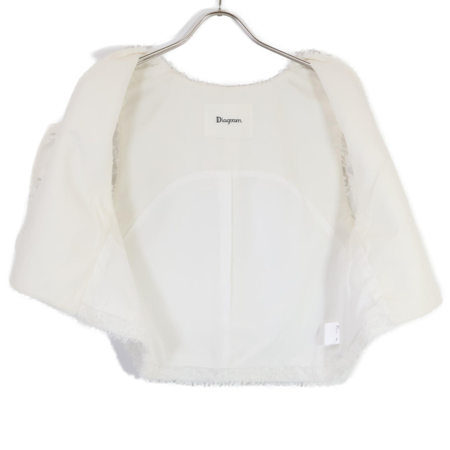 Diagram ダイアグラム 美品 23年 ツイードショート ジャケット 36