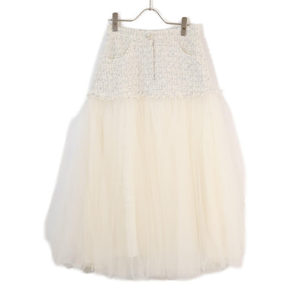 Diagram ダイアグラム ツイードコンビチュール スカート 36