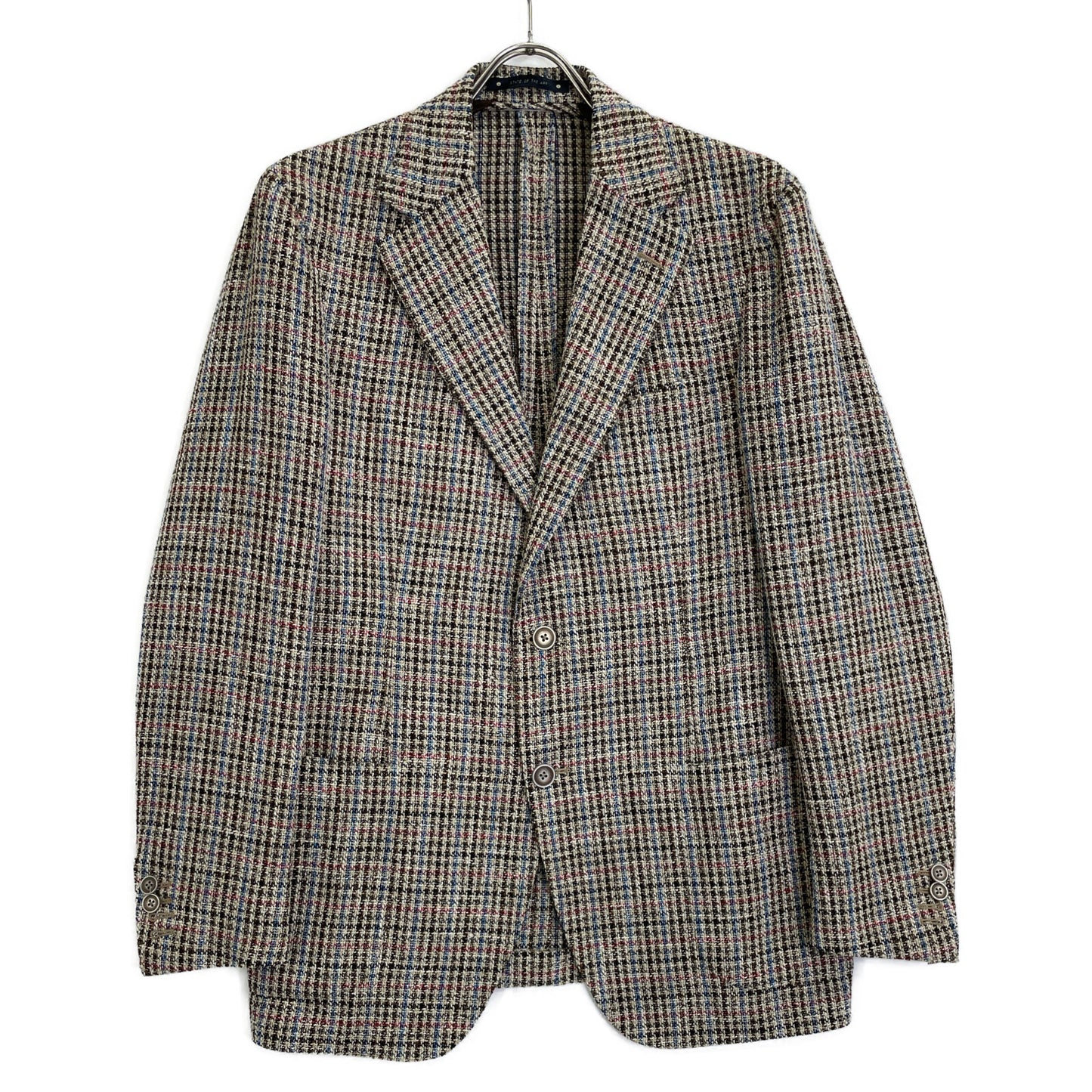 BAGNOLI バニョーリ TLUBQ013 ブラウン ツイード サイドベンツ 2Bテーラードジャケット ジャケット 50