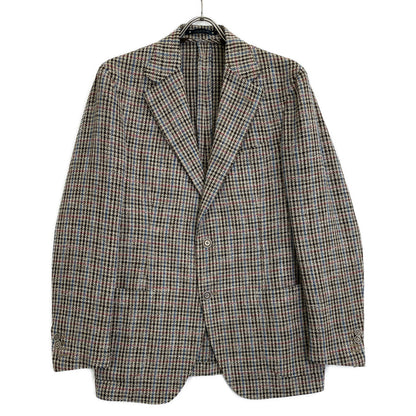 BAGNOLI バニョーリ TLUBQ013 ブラウン ツイード サイドベンツ 2Bテーラードジャケット ジャケット 50