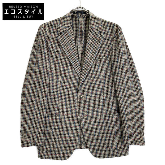 BAGNOLI バニョーリ TLUBQ013 ブラウン ツイード サイドベンツ 2Bテーラードジャケット ジャケット 50