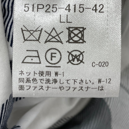 BLACK LABEL CRESTBRIDGE ブラックレーベルクレストブリッジ 51P25-415-42 ホワイト リバーシブル ジップアップ ナイロンパーカー ジャケット LL