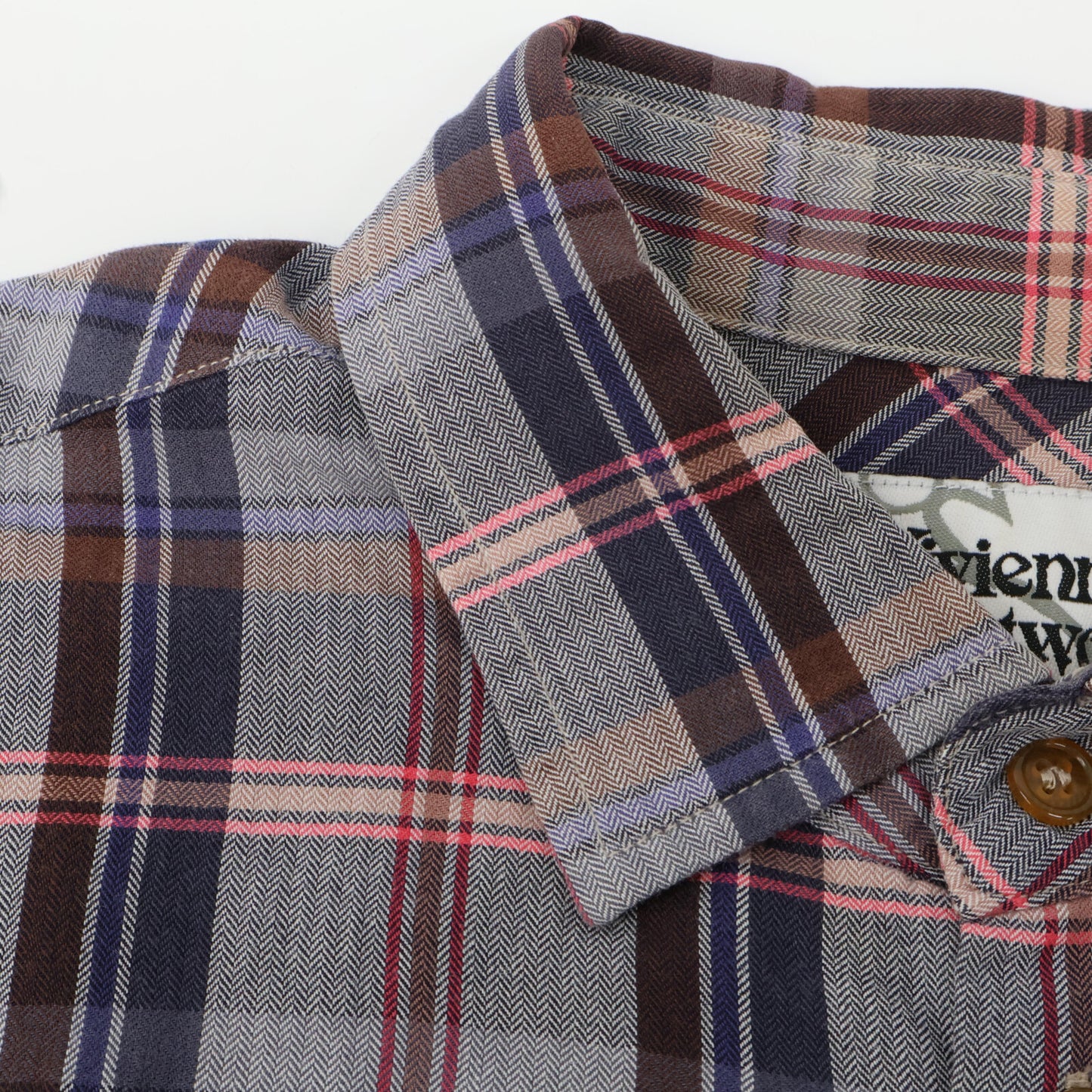 VIVIENNE WESTWOOD MAN ヴィヴィアンウエストウッドマン 289038 グルービーチェック クラシックシャツ トップス 46