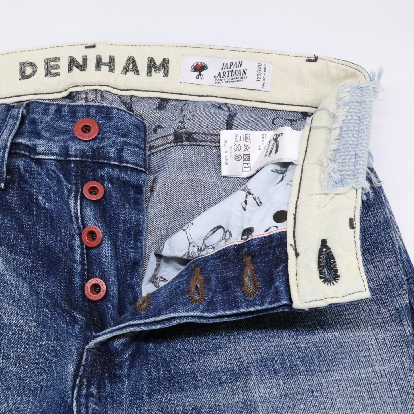 DENHAM デンハム 19年 MIJSANJU 180本限定 Grade ｽﾘﾑﾌｨｯﾄ ﾃﾞﾆﾑﾊﾟﾝﾂ ボトムス W27L32