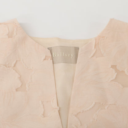 BALLSEY ボールジー 23SS ライトピンク ブルームカットジャカード パフスリーブブラウス トップス 36