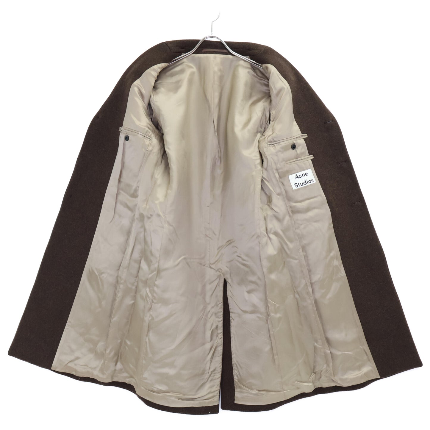 ACNE STUDIOS アクネ ストゥディオズ ブラウン ウール GAVIN チェスターコート コート 44