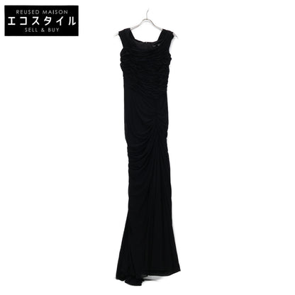 TADASHI SHOJI タダシショージ 738814LJ ブラック メッシュ ロングドレス ワンピース XS