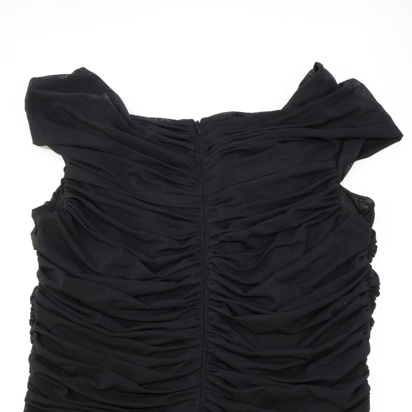 TADASHI SHOJI タダシショージ 738814LJ ブラック メッシュ ロングドレス ワンピース XS