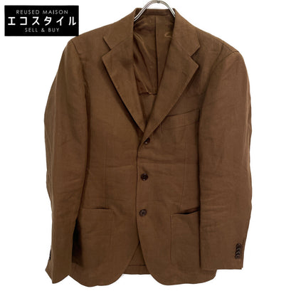 BEAMS F ビームスエフ EASY BAIRD McNUTT ﾌﾞﾗｳﾝ ﾘﾈﾝ ｿﾘｯﾄﾞ ｼﾞｬｹｯﾄ ジャケット 44