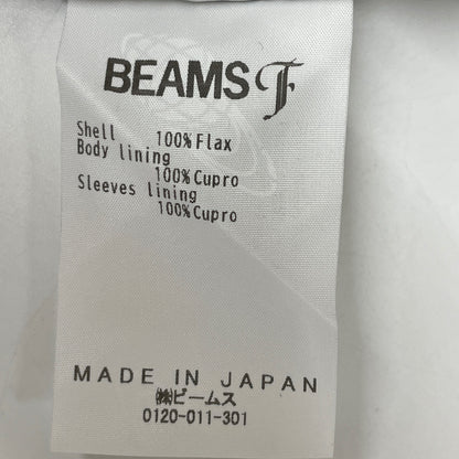 BEAMS F ビームスエフ EASY BAIRD McNUTT ﾌﾞﾗｳﾝ ﾘﾈﾝ ｿﾘｯﾄﾞ ｼﾞｬｹｯﾄ ジャケット 44