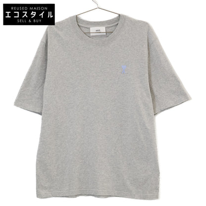 AMI PARIS アミパリス SPUTS022.726 コットン ハートロゴ刺繍 半袖Tシャツ/ トップス S