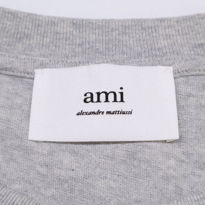 AMI PARIS アミパリス SPUTS022.726 コットン ハートロゴ刺繍 半袖Tシャツ/ トップス S