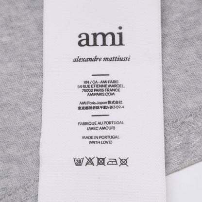 AMI PARIS アミパリス SPUTS022.726 コットン ハートロゴ刺繍 半袖Tシャツ/ トップス S