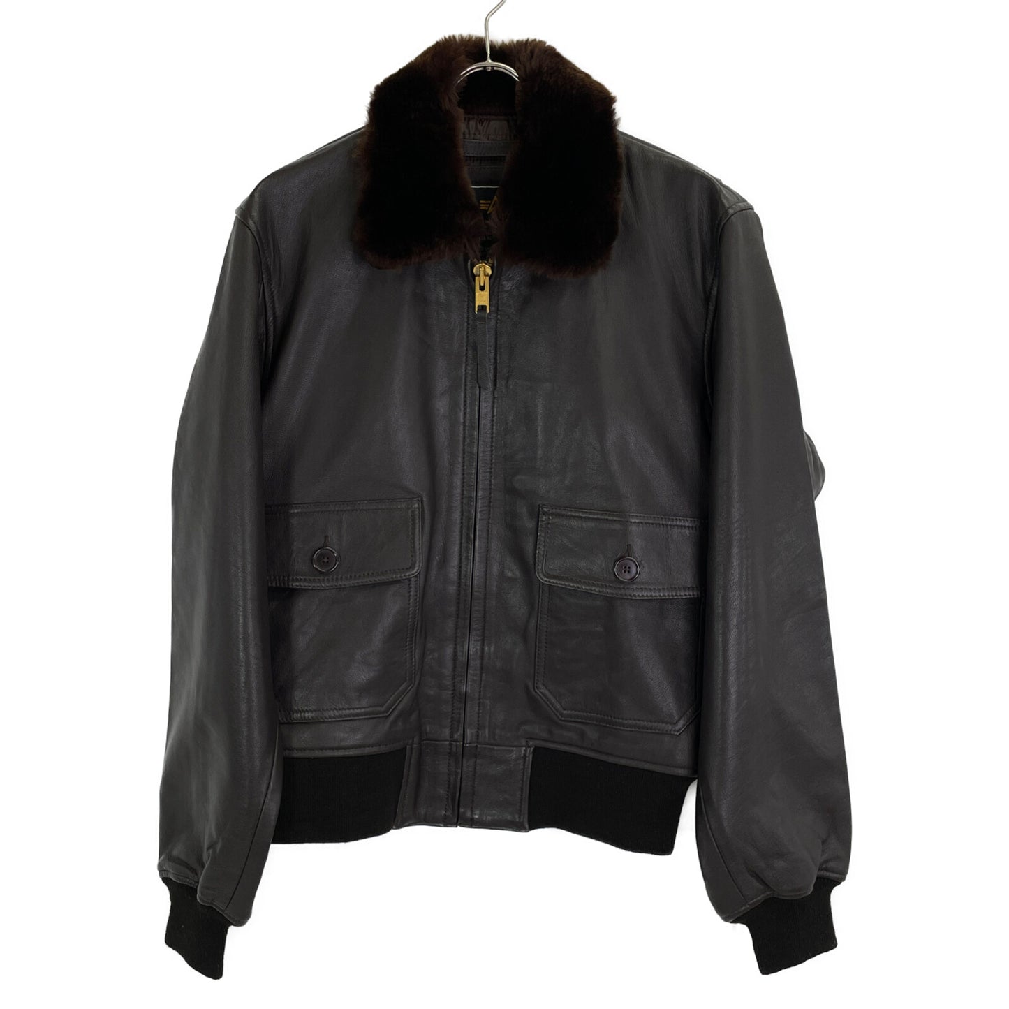 ALPHA INDUSTRIES アルファインダストリーズ ﾌﾞﾗｳﾝ ﾚﾑﾚｻﾞｰ G-1 ﾌﾗｲﾄｼﾞｬｹｯﾄ ジャケット S