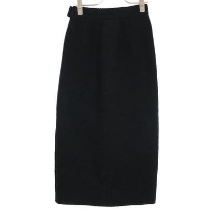 CHANEL シャネル 93AW PO2116 ﾌﾞﾗｯｸ ｳｰﾙ ﾂｲｰﾄﾞ ｺｺﾏｰｸ ﾀｲﾄ ﾛﾝｸﾞｽｶｰﾄ スカート 36