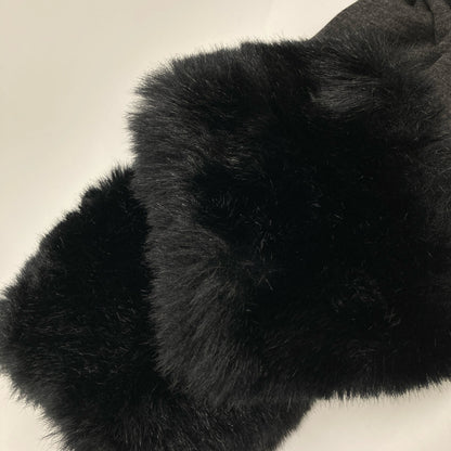 SONIA RYKIEL ソニアリキエル ｸﾞﾚｰ ｺｯﾄﾝ ﾌｧｰ ﾎﾟﾝﾁｮ ｺｰﾄ コート 36