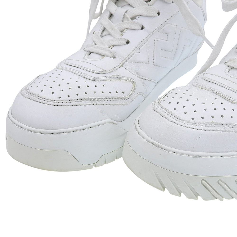 Versace ヴェルサーチ オティッセア ロ トッフ スニーカー シューズ レザー メンズ ホワイト 42 1/2 1008124 シューズ 42.5