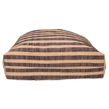 agnes b. アニエスベー MX02-03 ラフィア ボーダー トートバッグ