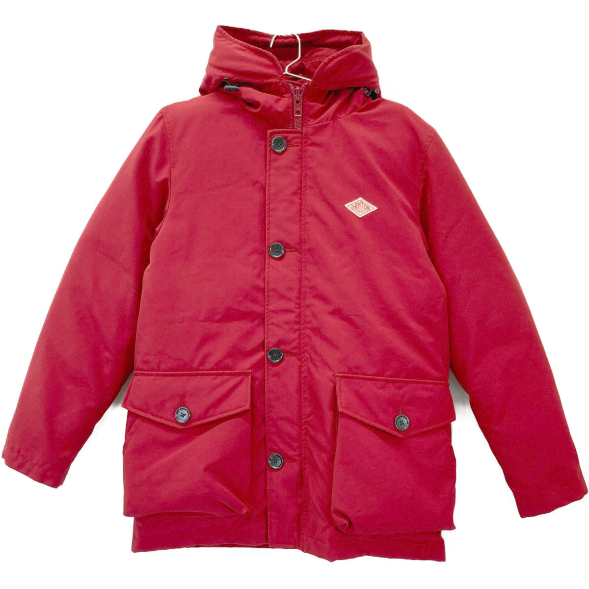 DANTON ダントン ﾚｯﾄﾞ ﾀﾞｳﾝ ﾌｰﾃﾞｯﾄﾞﾌﾞﾙｿﾞﾝ ジャケット 38