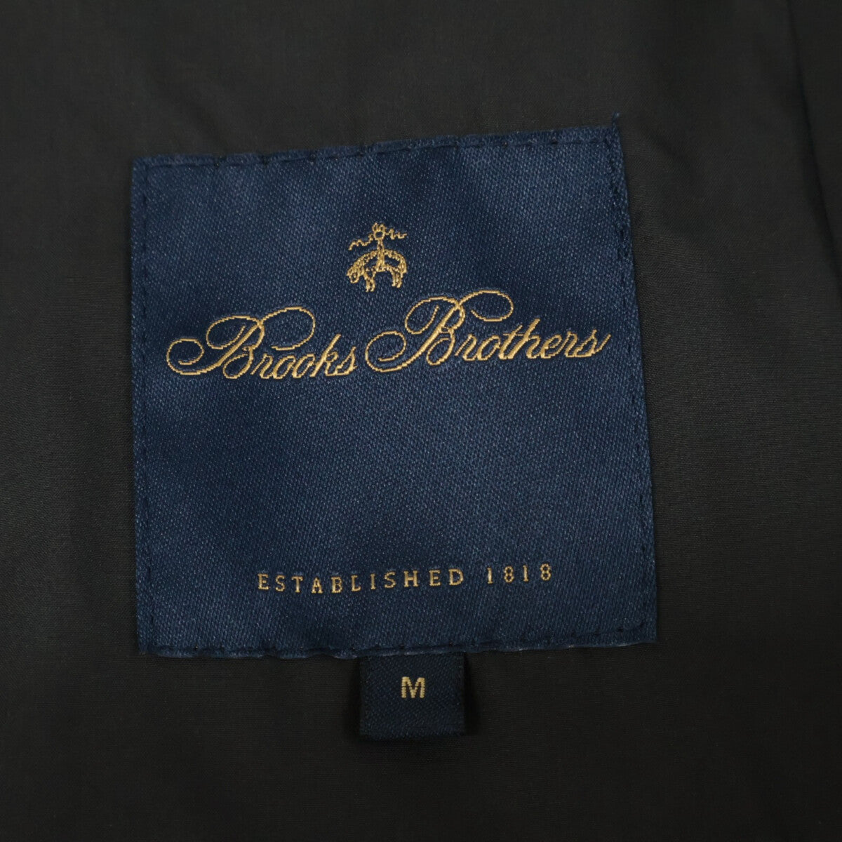 Brooks Brothers ブルックスブラザーズ 100174602 OLMETEX生地 ﾌﾞﾗｯｸ ﾊﾟｯｶﾌﾞﾙ ﾊﾞﾙｶﾗｰｺｰﾄ コート M