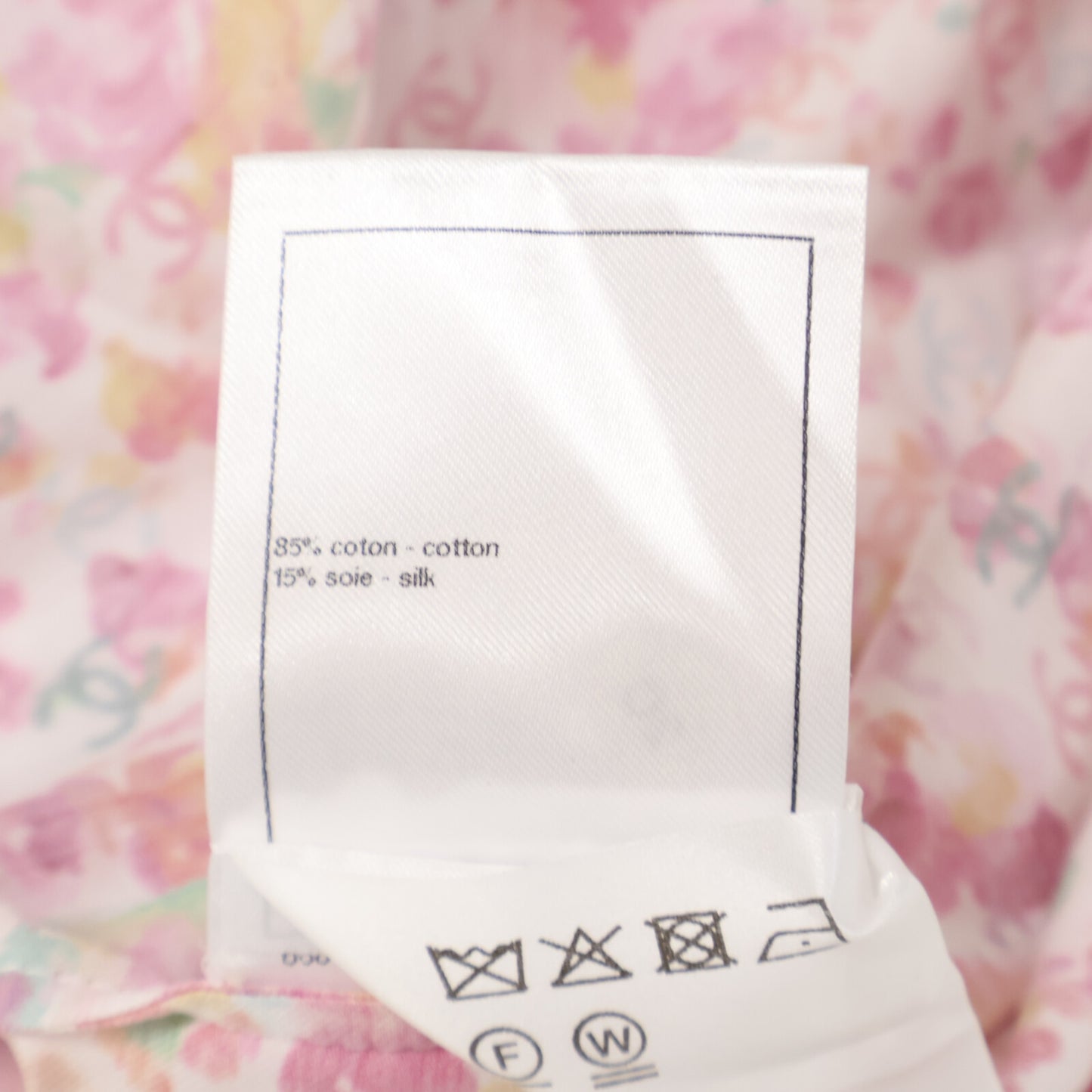 CHANEL シャネル 【美品/国内正規/25SS】P79085V71229 CCｘフラワー 総柄 コットン/シルク ノースリーブブラウス/ トップス 34